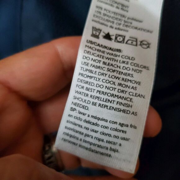 Eddie Bauer Navy Ankle Pants Size 14 - Picture 7 of 8